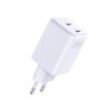 3MK Hyper Charger PD 45W ład. sieć.biała/white + 2x USB-C Cables
