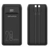 AWEI PowerBank P169K 20000mAh 22.5Wczarny/black wyświetlacz + kable PD/Lightning