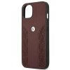 Etui BMW BMHCP13MRSPPR iPhone 13 / 14 / 15 6.1 czerwony/red hardcase Leather Curve Perforate