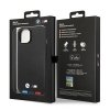 Etui BMW BMHMP14S22PTDK iPhone 14 / 15 / 13 6.1 czarny/black Leather Stamp Tricolor Magsafe