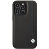 Etui BMW BMHCP14L22RBDK iPhone 14 Pro 6,1 czarny/black hardcase Leather Blue Dots