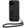 BMW BMHCP15S23RMRLK iPhone 15 / 14 / 13 6.1 czarny/black hardcase Signature Leather Wordmark Cord