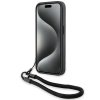 BMW BMHCP15X23RMRLK iPhone 15 Pro Max 6.7 czarny/black hardcase Signature Leather Wordmark Cord