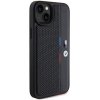 BMW BMHCP15S23PUPVK iPhone 15 / 14 / 13 6.1 czarny/black hardcase Perforated Tricolor Line