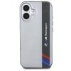 BMW BMHCP16M23HTFEG iPhone 16 Plus 6.7  szary/grey hardcase Motorsport IML Vertical Stripe