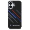 BMW BMHCP16M23HTRAK iPhone 16 Plus 6.7  czarny/black hardcase Motorsport IML Random Stripes