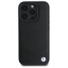 BMW BMHCP16X23RCGPK iPhone 16 Pro Max    6.9 czarny/black hardcase Sign Leather Crossing Lines Pattern
