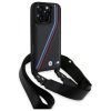 BMW BMHCP16X23PSVTK iPhone 16 Pro Max 6.9 czarny/black hardcase M Edition Carbon Tricolor Lines & Strap