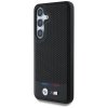 Etui BMW Leather Tricolor Stripe MagSafe do Samsung Galaxy S25 czarny