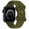 Beline pasek Apple Watch Silicone Woven42/44/45/49mm oliwkowy /oliver box