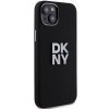 DKNY DKHCP15SSMCBSK iPhone 15 / 14 / 13 6.1 czarny/black hardcase Liquid Silicone Metal Logo