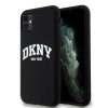 DKNY DKHMN61SNYACH iPhone 11 / Xr 6.1 czarny/black hardcase Liquid Silicone White Printed Logo MagSafe