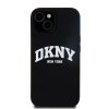 DKNY DKHMP15MSNYACH iPhone 15 Plus / 14Plus 6.7 czarny/black hardcase Liquid Silicone White Printed Logo MagSafe
