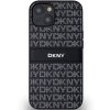 DKNY DKHCP14SPRTHSLK iPhone 14 / 15 / 136.1 czarny/black hardcase Leather Mono Stripe & Metal Logo