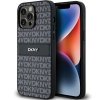 DKNY DKHCP14LPRTHSLK iPhone 14 Pro6.1 czarny/black hardcase Leather Mono Stripe & Metal Logo