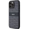 DKNY DKHCP14LPRTHSLK iPhone 14 Pro6.1 czarny/black hardcase Leather Mono Stripe & Metal Logo