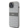 DKNY DKHCP15MPRTHSLE iPhone 15 Plus /14 Plus 6.7 beżowy/beige hardcase Leather Mono Stripe & Metal Logo