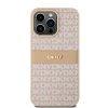 DKNY DKHCP15XPRTHSLP iPhone 15 Pro Max6.7 różowy/pink hardcase Leather Mono Stripe & Metal Logo