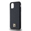 DKNY DKHMN61PSHRPSK iPhone 11 / Xr 6.1czarny/black hardcase Leather Monogram Pattern Metal Logo MagSafe