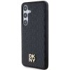DKNY DKHMS24MPSHRPSK S24+ S926czarny/black hardcase Leather Pattern Metal Logo MagSafe