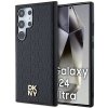 DKNY DKHMS24LPSHRPSK S24 Ultra S928czarny/black hardcase Leather Pattern Metal Logo MagSafe