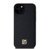 DKNY DKHMP15MPSHRPSK iPhone 15 Plus /14 Plus 6.7 czarny/black hardcase Leather Monogram Pattern Metal Logo MagSafe