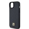 DKNY DKHMP15MPSHRPSK iPhone 15 Plus /14 Plus 6.7 czarny/black hardcase Leather Monogram Pattern Metal Logo MagSafe