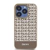 DKNY DKHMP15XPSOSPW iPhone 15 Pro Max6.7 brązowy/brown hardcase Leather Printed Pattern Metal Logo MagSafe