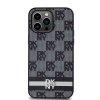 DKNY DKHCP14XPCPTSSK iPhone 14 Pro Max6.7 czarny/black hardcase Leather Checkered Mono Pattern & Printed Stripes