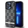 DKNY DKHCP15XPCPTSSK iPhone 15 Pro Max6.7 czarny/black hardcase Leather Checkered Mono Pattern & Printed Stripes