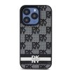 DKNY DKHCP15XPCPTSSK iPhone 15 Pro Max6.7 czarny/black hardcase Leather Checkered Mono Pattern & Printed Stripes