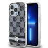 DKNY DKHMP15XHCPTSK iPhone 15 Pro Max6.7 czarny/black hardcase IML Checkered Mono Pattern & Printed Stripes MagSafe