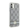 DKNY DKHMN61HCPTSE iPhone 11 / Xr6.1 beżowy/beige hardcase IML Checkered Mono Pattern & Printed Stripes MagSafe