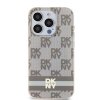 DKNY DKHMP13XHCPTSE iPhone 13 Pro Max6.7 beżowy/beige hardcase IML Checkered Mono Pattern & Printed Stripes MagSafe