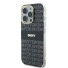 DKNY DKHMP16LHRHSEK iPhone 16 Pro6.3 czarny/black hardcase Repeat Texture Pattern With Stripe