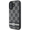 DKNY DKHCP16SPCPTSSK iPhone 16 6.1 czarny/black hardcase Checkered Pattern & Printed Stripes