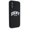 DKNY DKHMP16SSNYACH iPhone 16 6.1       czarny/black hardcase Silicone White Printed Logo MagSafe