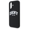 DKNY DKHMP16SSNYACH iPhone 16 6.1       czarny/black hardcase Silicone White Printed Logo MagSafe