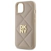 DKNY DKHCP14SPQDSLE iPhone 14 6.1       beżowy/beige Quilted Stack Logo