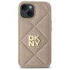 DKNY DKHCP15SPQDSLE iPhone 15 6.1       beżowy/beige Quilted Stack Logo