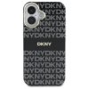 DKNY DKHMP16SHRHSEK iPhone 16 6.1       czarny/black hardcase Repeat Texture Pattern With Stripe