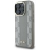 Etui DKNY Checkered Pattern Magsafe do   iPhone 16 Pro Max beżowy