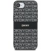 Etui DKNY Repeat Texture Pattern with    Tonal Stripe do iPhone 16e czarny