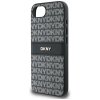 Etui DKNY Repeat Texture Pattern with    Tonal Stripe do iPhone 16e czarny