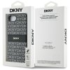 Etui DKNY Repeat Texture Pattern with    Tonal Stripe do iPhone 16e czarny