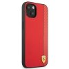 Ferrari FESAXHCP13SRE iPhone 13 mini 5,4 czerwony/red hardcase On Track Carbon Stripe