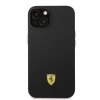 Ferrari FEHMSIP14SBK iPhone 14 / 15 / 13 6.1 czarny/black hardcase Silicone Metal Logo Magsafe
