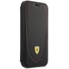 Ferrari FEFLBKP13LRGOK iPhone 13 Pro 6.1 czarny/black book Leather Curved Line