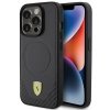 Ferrari FEHMP15LPTEK iPhone 15 Pro 6.1 czarny/black hardcase Carbon Metal Logo MagSafe