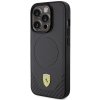 Ferrari FEHMP15LPTEK iPhone 15 Pro 6.1 czarny/black hardcase Carbon Metal Logo MagSafe